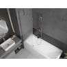 Mexen Next Badewannenfaltwand 1-teilig 60 x 150 cm, matt, Chrom - 895-060-000-00-30-01