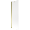 Mexen Next Badewannenabtrennung 1-flügelig 60 x 150 cm, matt, gold - 895-060-000-00-30-50