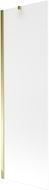 Mexen Next Badewannenabtrennung 1-flügelig 60 x 150 cm, matt, gold - 895-060-000-00-30-50