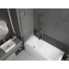 Mexen Next Badewannenabtrennung 1-flügelig 60 x 150 cm, matt, gold - 895-060-000-00-30-50