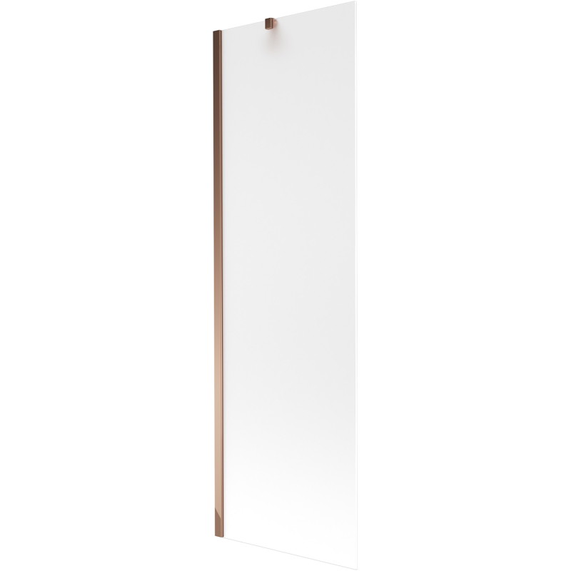 Mexen Next 1-flügelige Badewannenfaltwand 60 x 150 cm, Milchglas, Roségold - 895-060-000-00-30-60