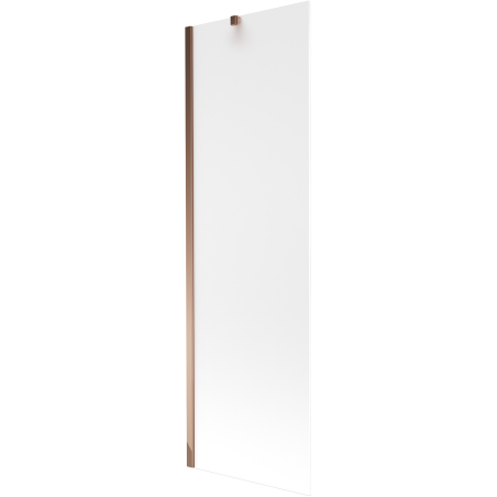 Mexen Next 1-flügelige Badewannenfaltwand 60 x 150 cm, Milchglas, Roségold - 895-060-000-00-30-60