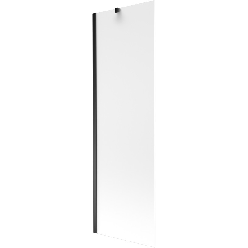 Mexen Next 1-flügelige Badewannenabtrennung 60 x 150 cm, Milchglas, schwarz - 895-060-000-00-30-70