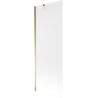Mexen Next, 1-flügelige Badewannenfaltwand 70 x 150 cm, matt, gold - 895-070-000-00-30-50