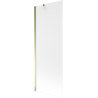 Mexen Next Badewannenabtrennung 1-flügelig 70 x 150 cm, matt, golden - 895-070-000-00-30-50