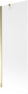 Mexen Next, 1-flügelige Badewannenfaltwand 70 x 150 cm, matt, gold - 895-070-000-00-30-50