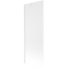 Mexen Next Duschwand für Badewanne 1-flügelig 70 x 150 cm, satiniert, weiß - 895-070-000-00-30-20