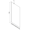 Mexen Next Duschabtrennung 1-flügelig 70 x 150 cm, matt, Roségold - 895-070-000-00-30-60