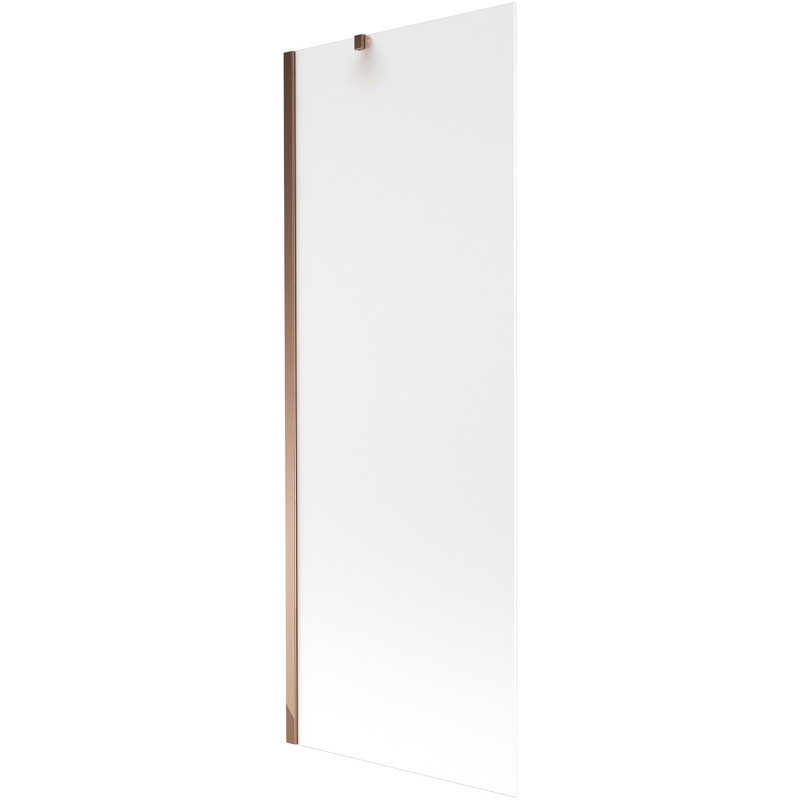 Mexen Next 1-flügelige Badewannenabtrennung 70 x 150 cm, Milchglas, Roségold - 895-070-000-00-30-60