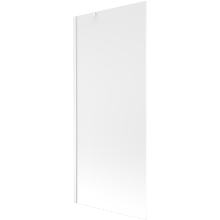 Mexen Next 1-flügelige Badewannenabtrennung 80 x 150 cm, Milchglas, weiß - 895-080-000-00-30-20