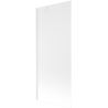 Mexen Next Badeaufsatz, einflügelig, 80 x 150 cm, Milchglas, weiß - 895-080-000-00-30-20