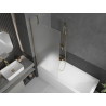 Mexen Next Badezimmer-Duschabtrennung 1-flügelig 80 x 150 cm, matt, gold - 895-080-000-00-30-50