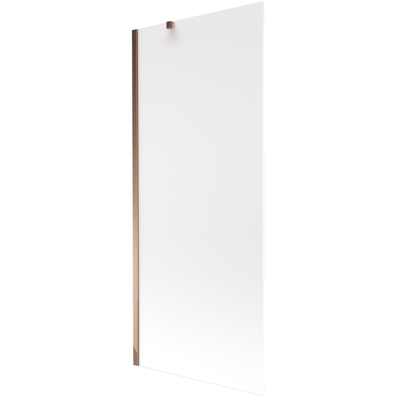 Mexen Next 1-flügelige Badewannenabtrennung 80 x 150 cm, matt, Roségold - 895-080-000-00-30-60