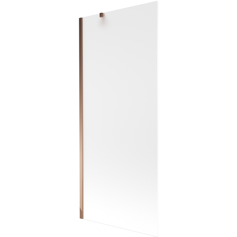 Mexen Next Wannenfaltwand 1-flügelig 80 x 150 cm, Mattglas, Roségold - 895-080-000-00-30-60