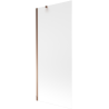 Mexen Next Wannenfaltwand 1-flügelig 80 x 150 cm, Mattglas, Roségold - 895-080-000-00-30-60
