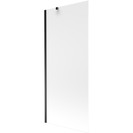 Mexen Next Wannenparavent 1-flügelig 80 x 150 cm, Mattglas, Schwarz - 895-080-000-00-30-70