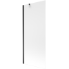 Mexen Next 1-flügelige Badewannenabtrennung 80 x 150 cm, matt, schwarz - 895-080-000-00-30-70