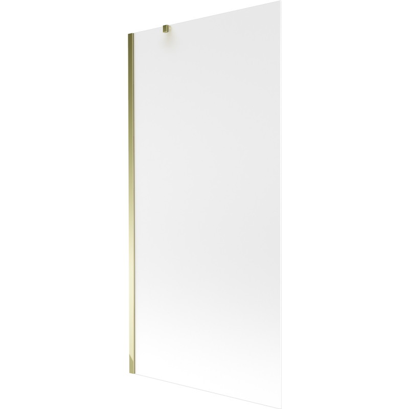 Mexen Next 1-flügelige Badewannenabtrennung 90 x 150 cm, gefrostet, gold - 895-090-000-00-30-50