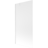 Mexen Next Badewannenaufsatz 1-flügelig 90 x 150 cm, Mattglas, weiß - 895-090-000-00-30-20