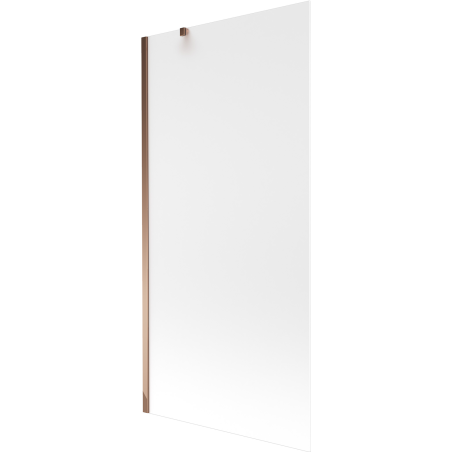 Mexen Next 1-flügelige Badewannenabtrennung 90 x 150 cm, Milchglas, Roségold - 895-090-000-00-30-60