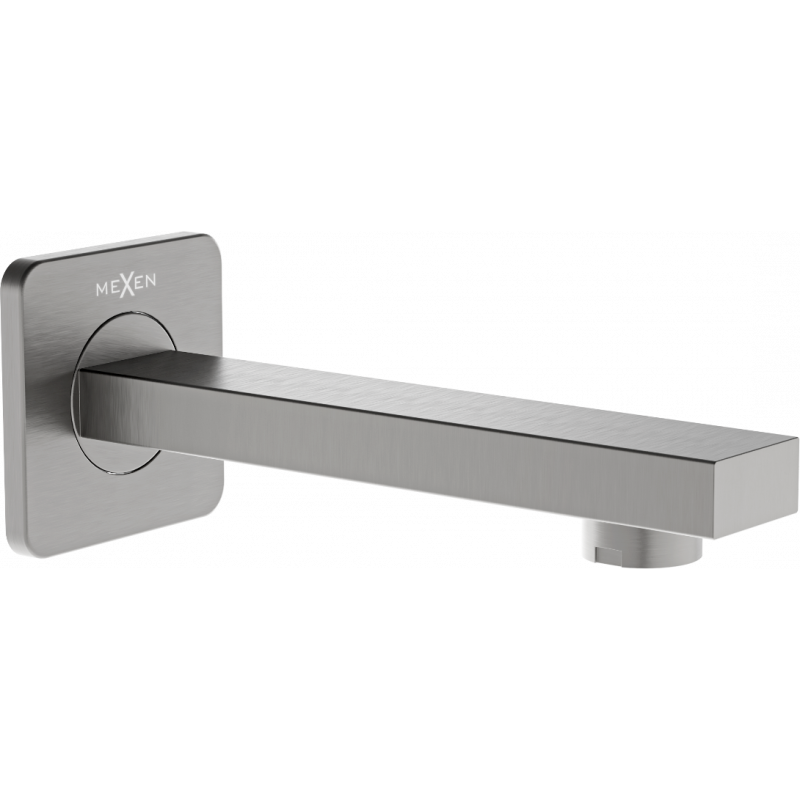 Mexen Cube Wandmontierte Badewannenauslauf, Graphit - 79370-66
