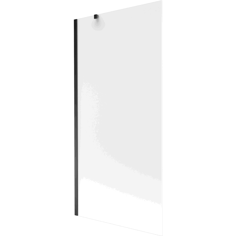 Mexen Next Badewannen-Abtrennung 1-flügelig 90 x 150 cm, mattiert, schwarz - 895-090-000-00-30-70