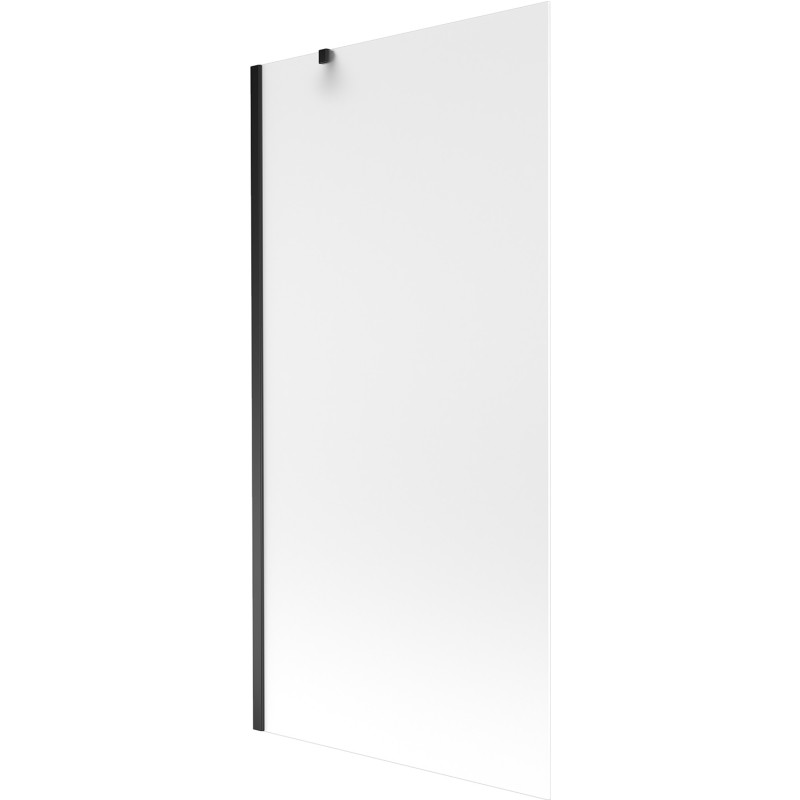 Mexen Next Badezimmer-Paravent 1-flügelig 90 x 150 cm, Milchglas, schwarz - 895-090-000-00-30-70