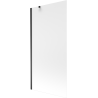 Mexen Next Badewannen-Abtrennung 1-flügelig 90 x 150 cm, mattiert, schwarz - 895-090-000-00-30-70
