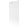 Mexen Next Badezimmer-Paravent 1-flügelig 90 x 150 cm, Milchglas, schwarz - 895-090-000-00-30-70