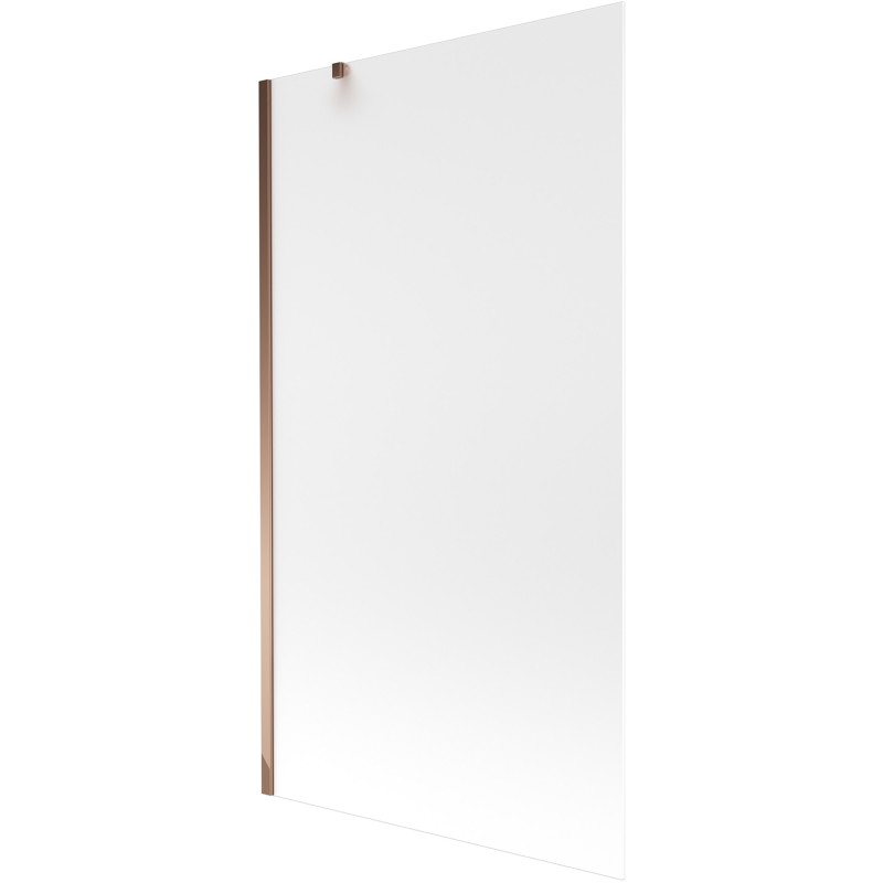 Mexen Next 1-flügelige Badewannenwand 100 x 150 cm, Mattglas, Roségold - 895-100-000-00-30-60