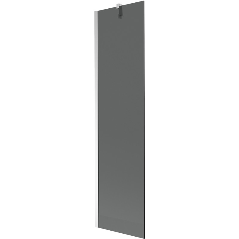 Mexen Next Badezimmer-Paravent 1-flügelig 50 x 150 cm, Graphit, Chrom - 895-050-000-00-40-01