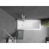 Mexen Next Badewannenabdeckung 1-flügelig 50 x 150 cm, grafit, weiß - 895-050-000-00-40-20