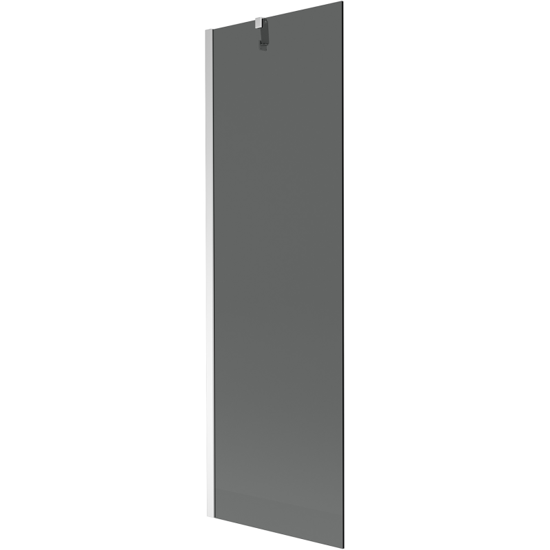 Mexen Next Badewannenabtrennung 1-flügelig 60 x 150 cm, Graphit, Chrom - 895-060-000-00-40-01
