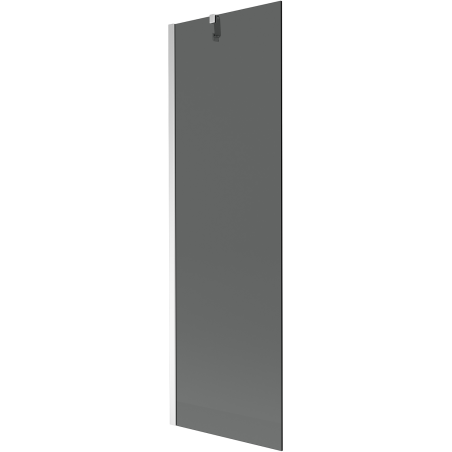 Mexen Next Badewannenabtrennung 1-flügelig 60 x 150 cm, Graphit, Chrom - 895-060-000-00-40-01