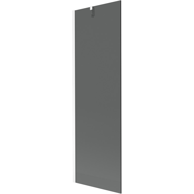 Mexen Next 1-flügelige Badewannenabtrennung 60 x 150 cm, Graphit, Weiß - 895-060-000-00-40-20
