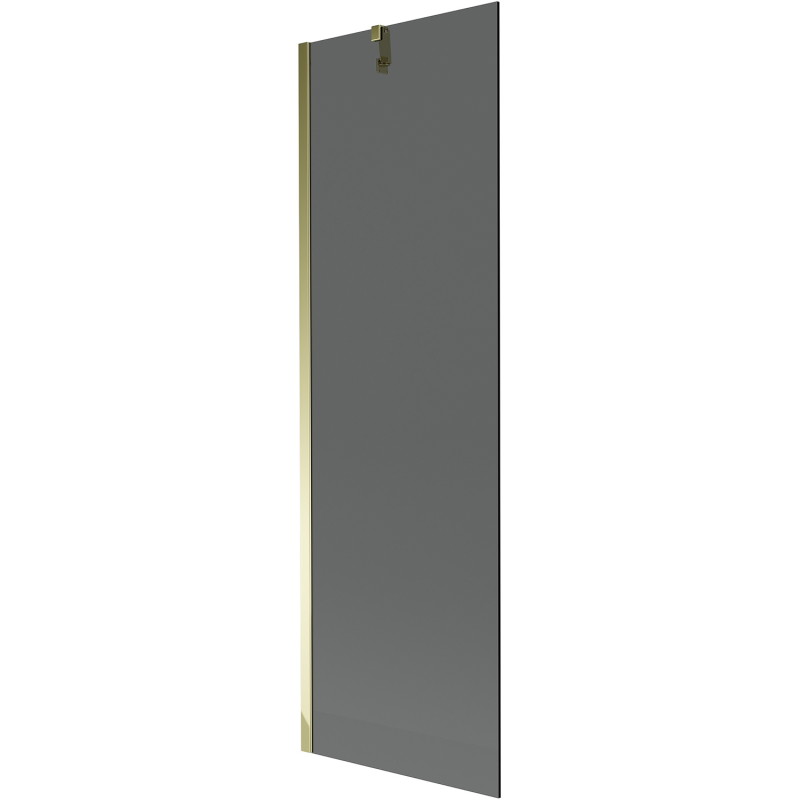 Mexen Next 1-flügelige Badewannenabtrennung 60 x 150 cm, Graphit, Gold - 895-060-000-00-40-50