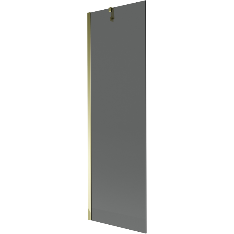 Mexen Next Badewannenabtrennung 1-flügelig 60 x 150 cm, grafit, gold - 895-060-000-00-40-50