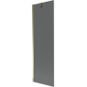 Mexen Next Badewannenabtrennung 1-flügelig 60 x 150 cm, grafit, gold - 895-060-000-00-40-50