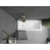 Mexen Next Badewannenabtrennung 1-flügelig 60 x 150 cm, grafit, gold - 895-060-000-00-40-50