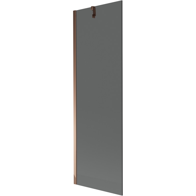 Mexen Next 1-teiliger Badewannenaufsatz 60 x 150 cm, Grafit, Roségold - 895-060-000-00-40-60