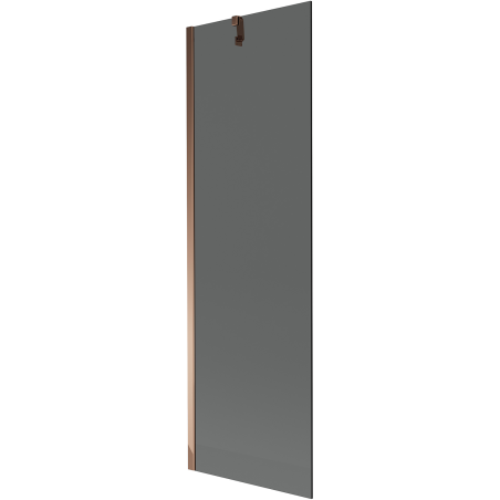 Mexen Next 1-teiliger Badewannenaufsatz 60 x 150 cm, Grafit, Roségold - 895-060-000-00-40-60
