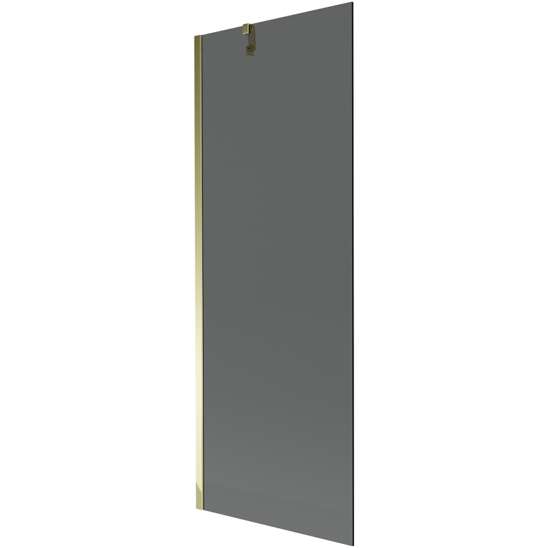 Mexen Next Badewannenabtrennung 1-flügelig 70 x 150 cm, Graphit, Gold - 895-070-000-00-40-50
