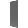 Mexen Next Badewannenabtrennung 1-flügelig 70 x 150 cm, Graphit, Gold - 895-070-000-00-40-50