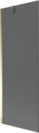 Mexen Next Badewannenabtrennung 1-flügelig 70 x 150 cm, Graphit, Gold - 895-070-000-00-40-50