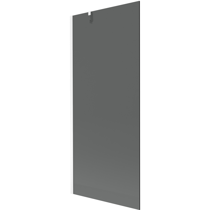 Mexen Next Duschabtrennung 1-flügelig 80 x 150 cm, Graphit, Weiß - 895-080-000-00-40-20
