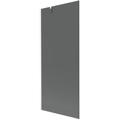 Mexen Next Duschabtrennung 1-flügelig 80 x 150 cm, Graphit, Weiß - 895-080-000-00-40-20