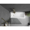 Mexen Next 1-flügelige Badewannenwand 80 x 150 cm, grafit, gold - 895-080-000-00-40-50