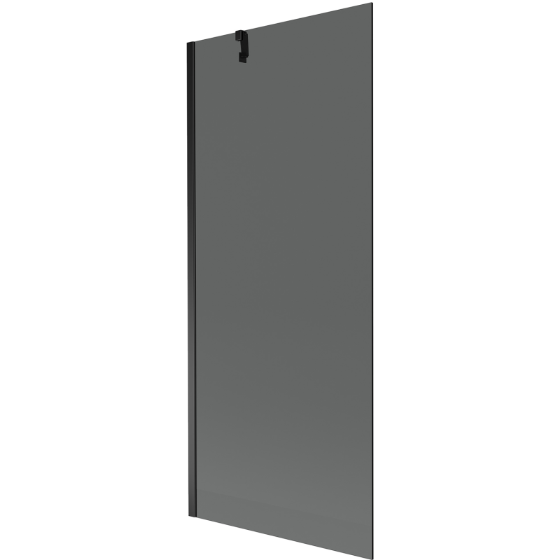 Mexen Next Badewannenabtrennung 1-flügelig 80 x 150 cm, Graphit, Schwarz - 895-080-000-00-40-70
