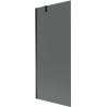 Mexen Next 1-flügelige Badewannen-Abtrennung 80 x 150 cm, grafit, schwarz - 895-080-000-00-40-70