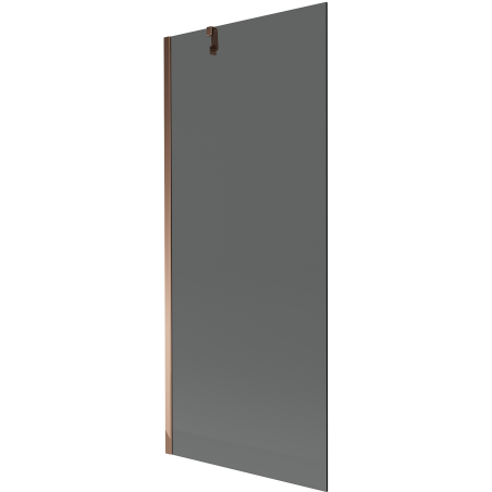 Mexen Next Einblatt-Badewannenfaltwand 80 x 150 cm, Graphit, Roségold - 895-080-000-00-40-60